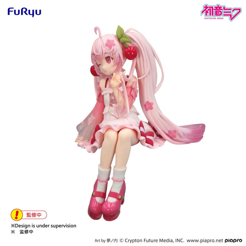 Hatsune Miku Noodle Stopper PVC Statue Sakura Miku 2025 Wink Ver. 14 cm 1