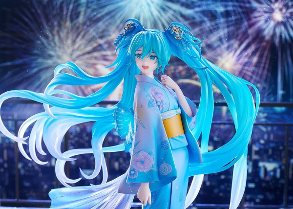 Character Vocal Series 01: Hatsune Miku PVC Figure 1/7 Music & Fire Works Ver. 23 cm 5