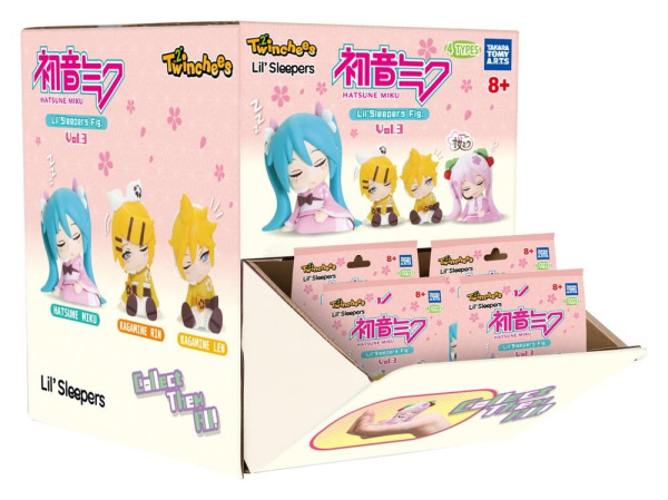 Hatsune Miku Twinchees Mini Figures Lil' Sleepers Wave 3 5 cm Blind Pack Display (24) 6