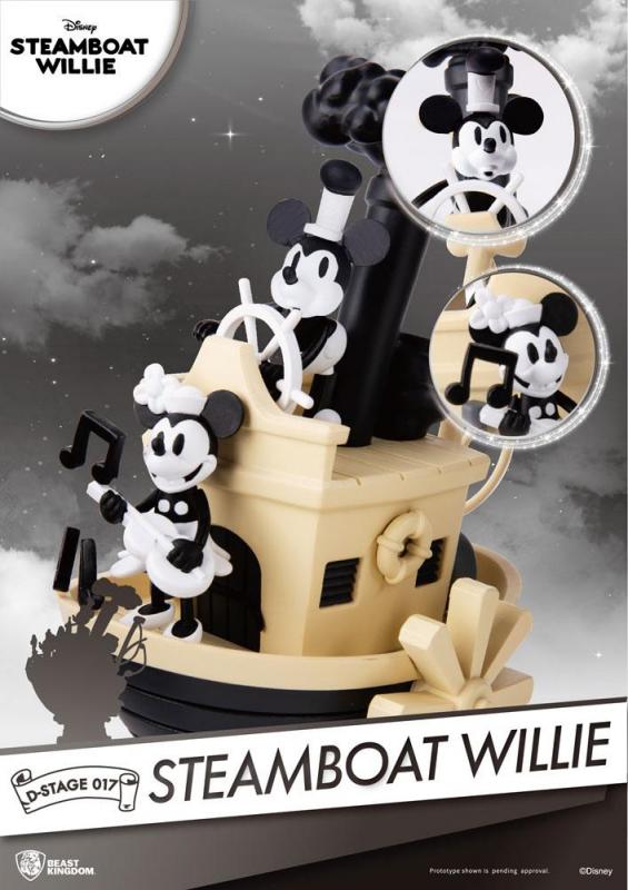 Steamboat Willie: Mickey & Minnie 15 cm D-Stage PVC Diorama - Beast Kingdom Toys