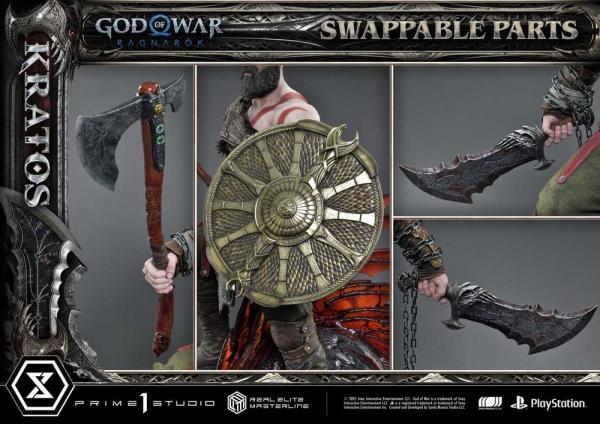 God of War: Ragnarok Real Elite Masterline Series Statue 1/3 Kratos Ultimate Version 95 cm 5