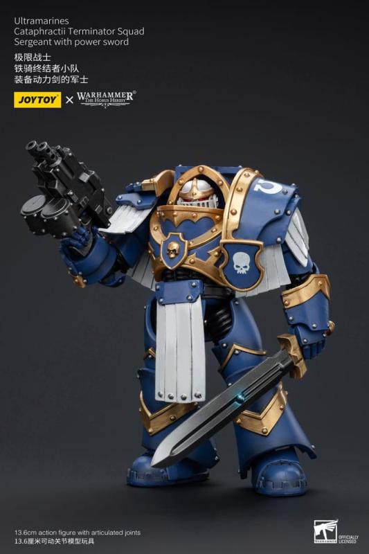 Warhammer The Horus Heresy Action Figure 1/18 Ultramarines Cataphractii Terminator Squad Sergeant wi