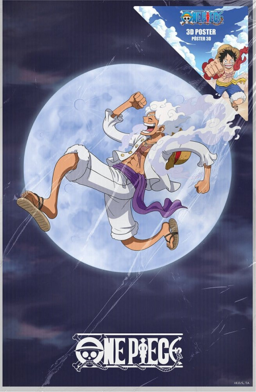One Piece 3D Poster Monkey D. Luffy Gear 5 38 x 58 cm 2