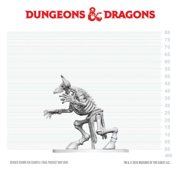 Dungeons & Dragons Nolzur's Marvelous Miniatures Unpainted Miniature Minotaur Skeleton 17 cm 3