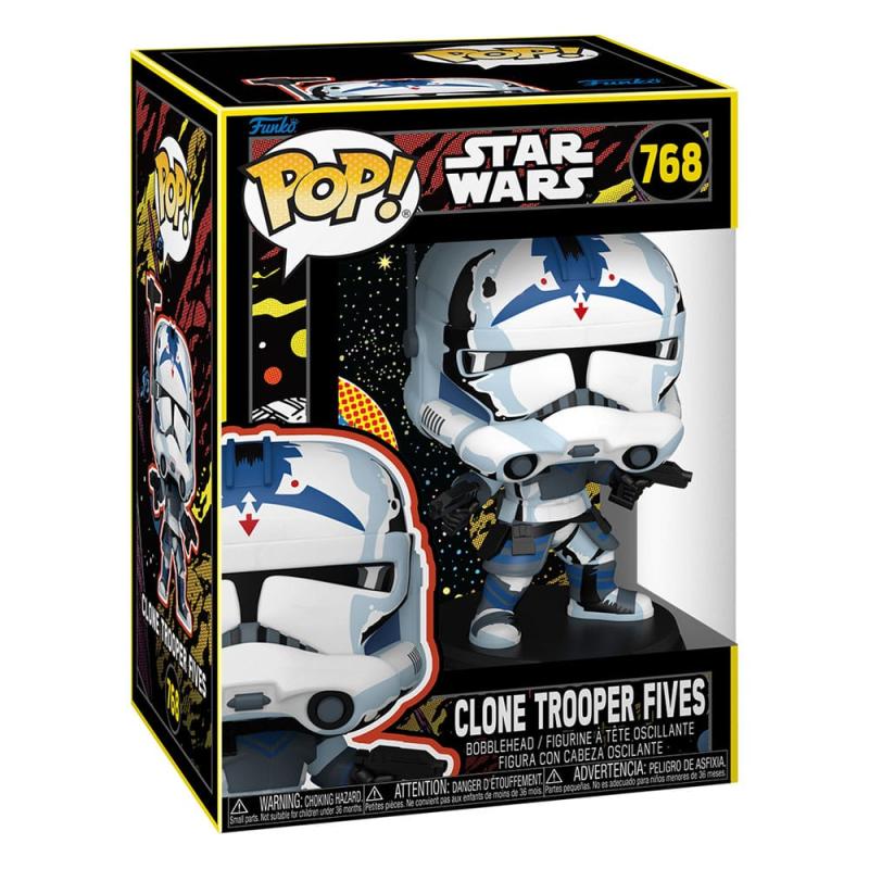 Star Wars : Clone Wars POP! Movie Vinyl Figure Clone Trooper Fives (Retro) 9 cm 1