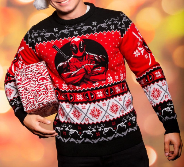 Deadpool Christmas Sweater Size XXL 1