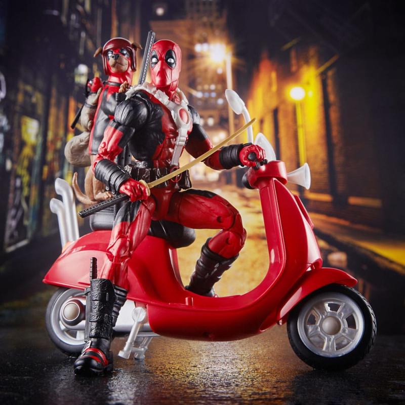 Deadpool Corps Marvel Legends Vehicle with Figure Deadpool with Scooter 15 cm