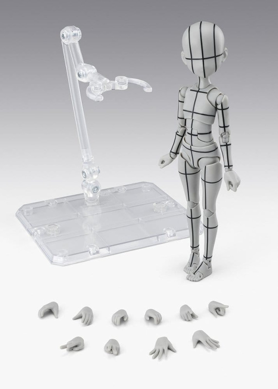 S.H.Figuarts Action Figure Body-Chan -Ken Sugimori- Edition -Wireframe- (Gray Color Ver.) 13 cm 6