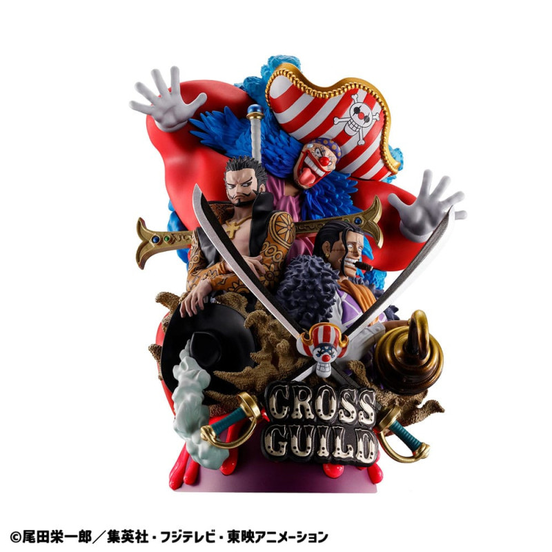 One Piece Petitrama DX PVC Mini Statue Logbox Re Birth 03 Cross Guild 15 cm 3
