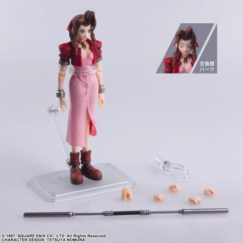 Final Fantasy VII Bring Arts Action Figure Aerith Gainsborough Digital Plus Edition 14 cm 6