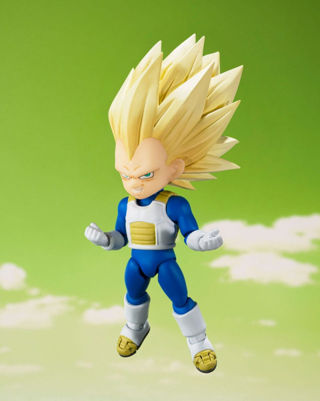 Dragon Ball S.H.Figuarts Action Figure Super Saiyan Level 3 Vegeta (mini) Daima 8 cm 2