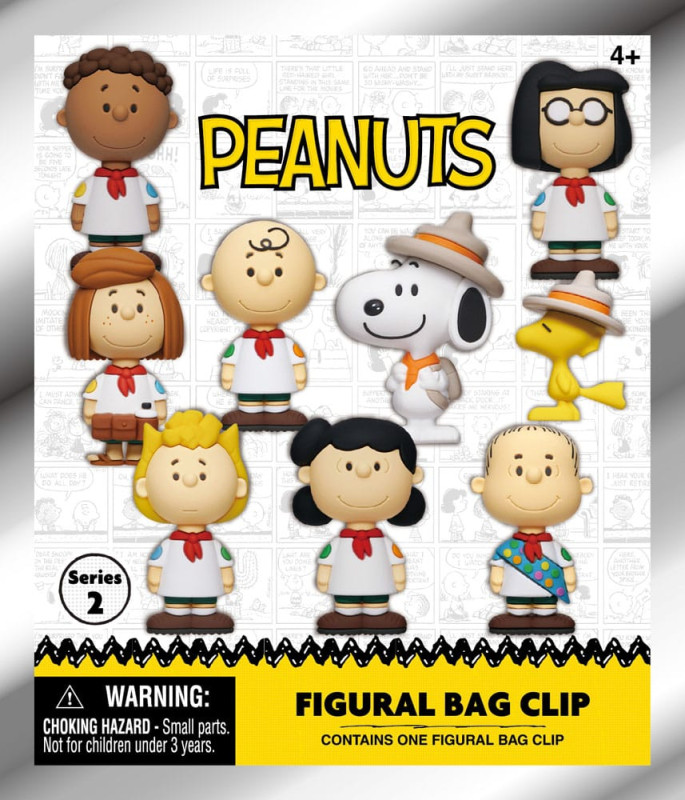 Peanuts 3D PVC Bag Clips Snoopy Series 2 Display (24) 1