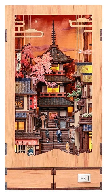Book Nook Twilight Sakura Path 23 x 12 cm 7