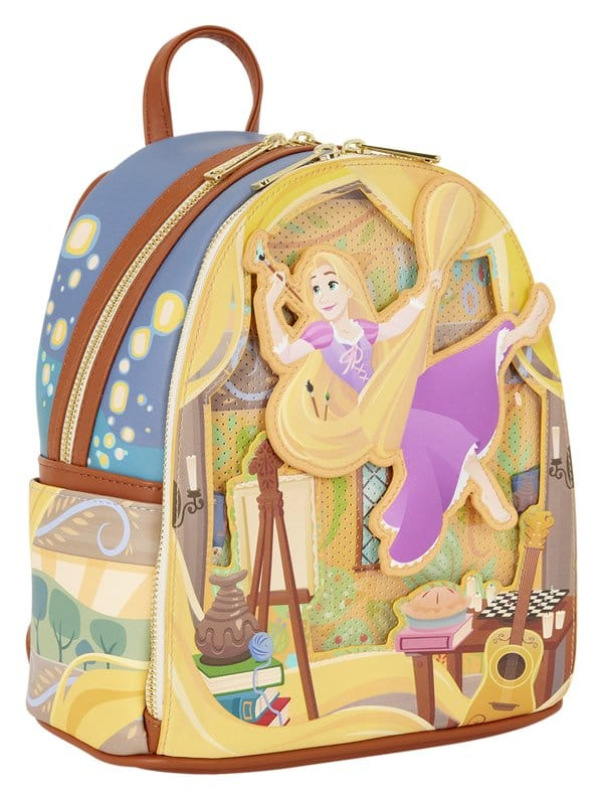 Tangled by Loungefly Mini Backpack Rapunzel Painting 4