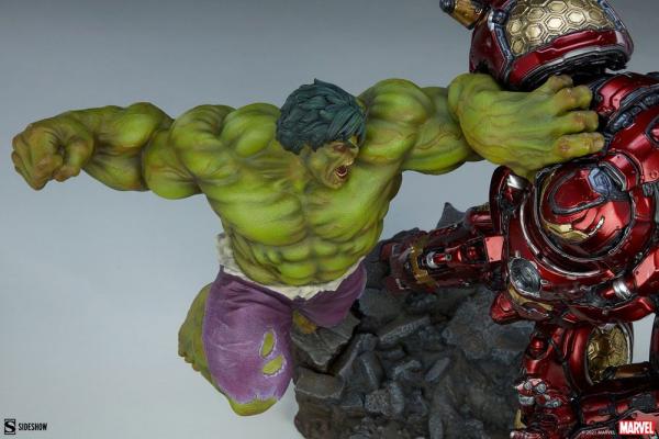 Marvel: Hulk vs Hulkbuster 50 cm Maquette - Sideshow Collectibles