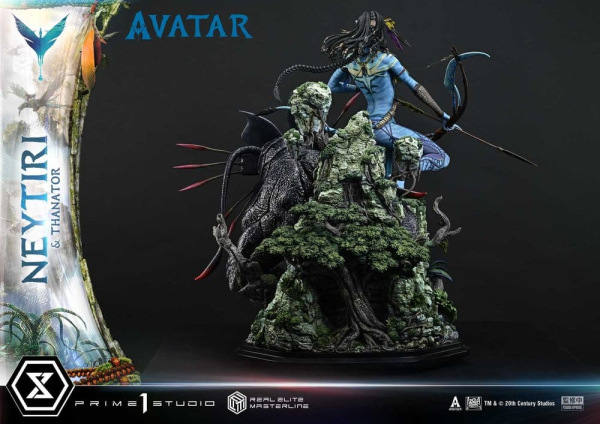 Avatar (Film) Real Elite Masterline Series Statue 1/4 Neytiri & Thanator 75 cm 9