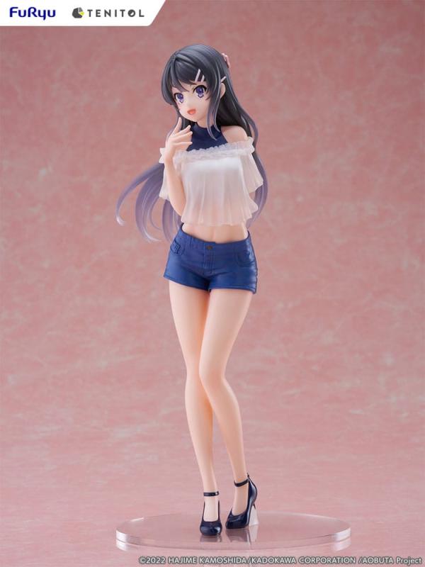 Rascal Does Not Dream of Bunny Girl Senpai Tenitol PVC Statue Mai Sakurajima 29 cm