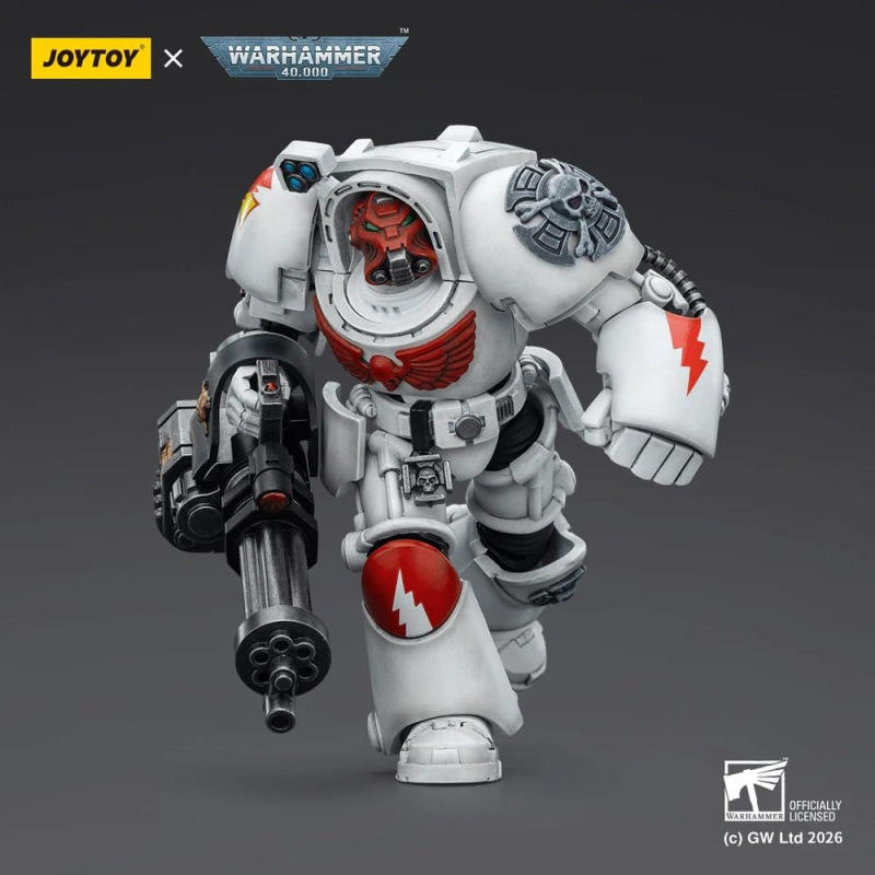 Warhammer 40,000 Action Figure White Scars Terminator 3 with Power Fist and Assault Cannon 14 cm 4