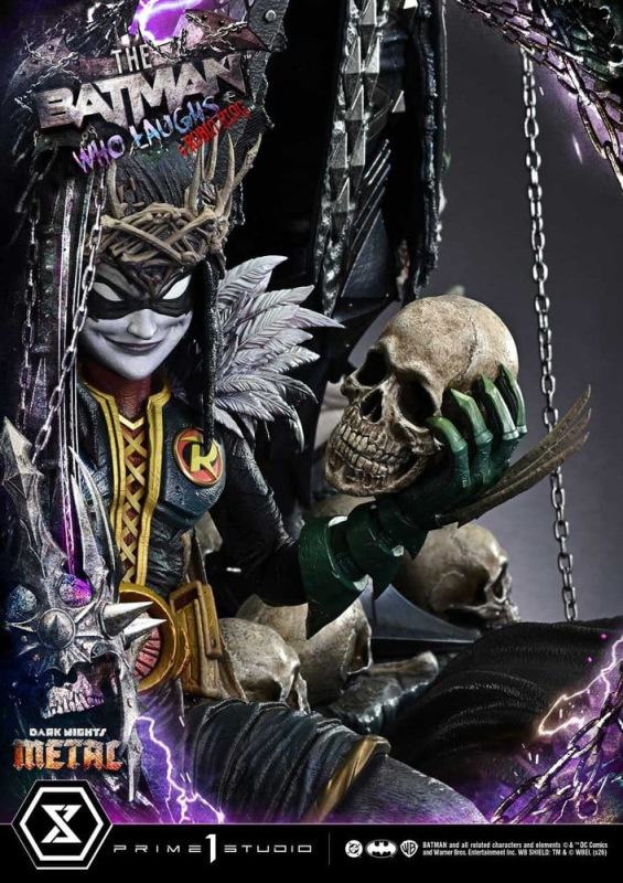 DC Comics Museum Masterline Statue 1/3 Dark Nights: Death Metal The Batman Who Laughs & Robin King 8 13