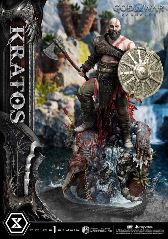 God of War: Ragnarok Real Elite Masterline Series Statue 1/3 Kratos Ultimate Version 95 cm 2