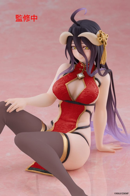 Overlord PVC Statue Desktop Cute Figure Albedo Chinese Dress Ver. Renewal 13 cm 8