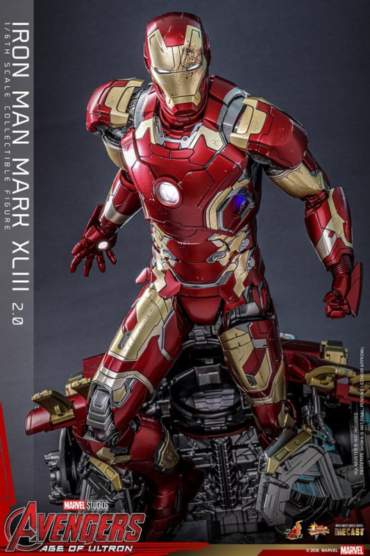 Avengers: Age of Ultron Movie Masterpiece Diecast Action Figure 1/6 Iron Man Mark XLIII (2.0) 32 cm 14