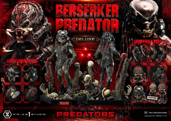 Predators Statue Berserker Predator Deluxe Version 100 cm 1