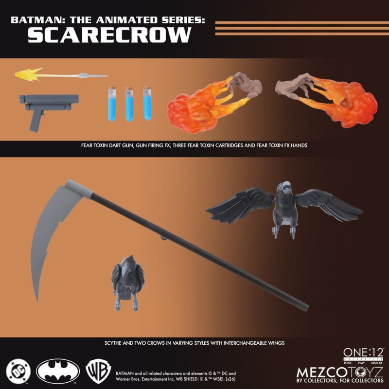 Batman: The Animated Series One:12 Collective Action Figure Scarecrow 17 cm 5