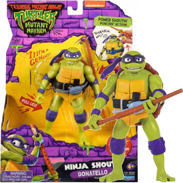 Teenage Mutant Ninja Turtles: Mutant Mayhem Ninja Shouts Action Figure Donatello 14 cm 1
