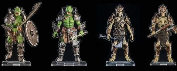 Mythic Legions Acrylic Standees 4-Pack Villainous Set A 3 cm