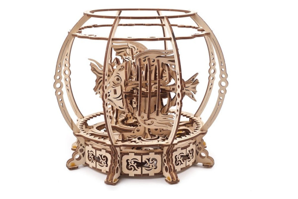 Ugears 3D Wooden Puzzle Mechanical Aquarium 2