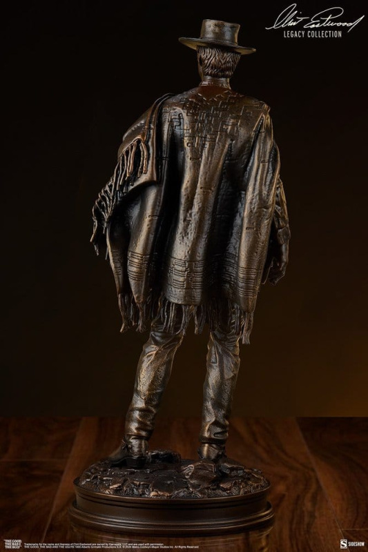 The Good, The Bad and the Ugly Statue The Man with No Name (Faux Bronze) 39 cm 4