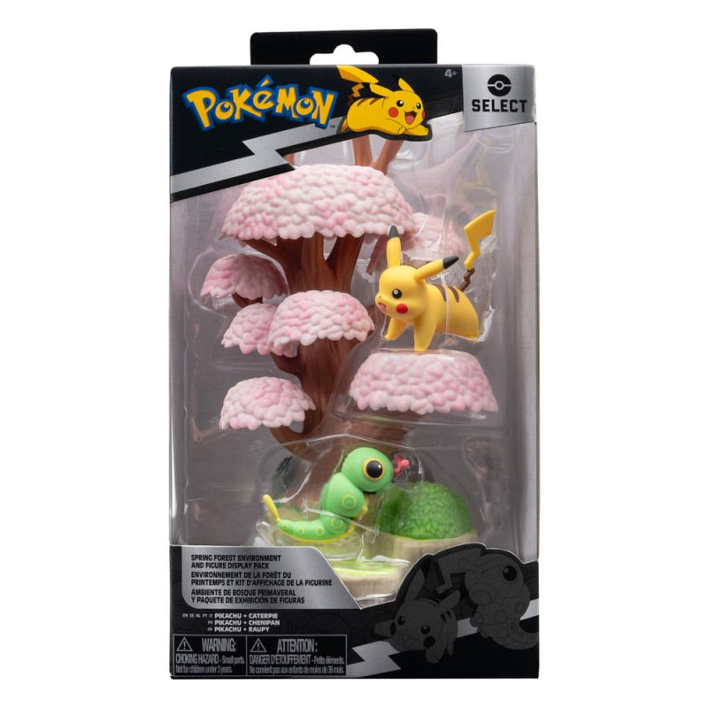 Pokémon Environment Set Spring Forest & Caterpie & Pikachu 5 cm 1