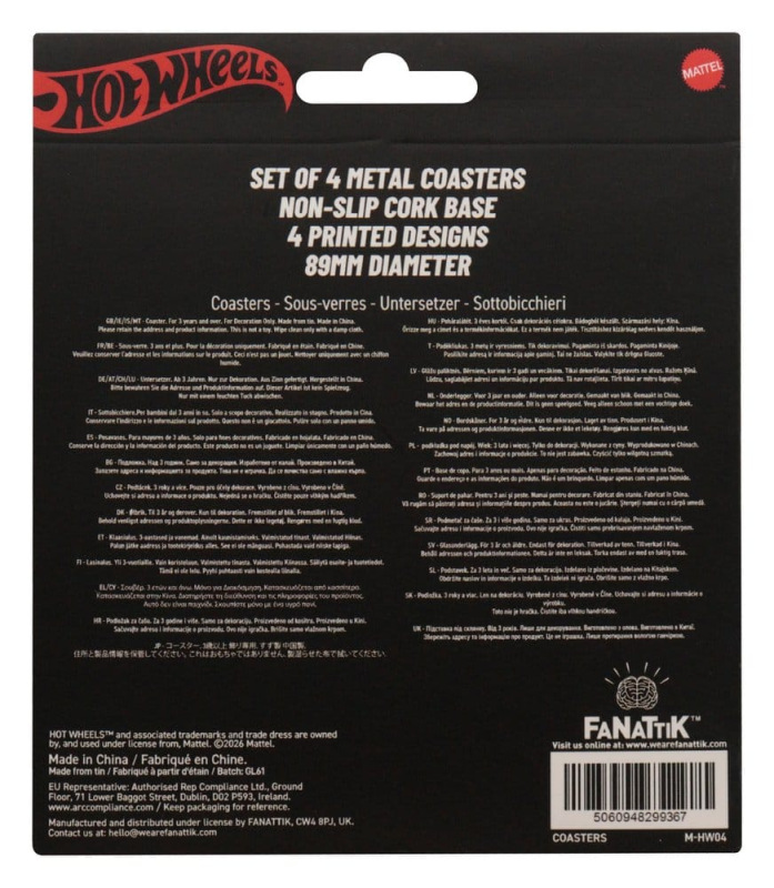 Hot Wheels Coaster 4-Pack 9