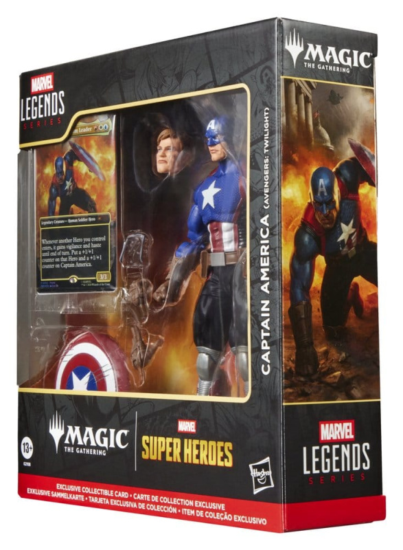 Magic The Gathering: Marvel Super Heroes Marvel Legends Action Figure Captain America (Avengers: Twi 5