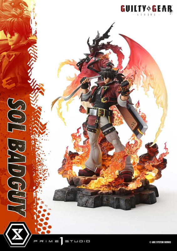 Guilty Gear Strive Ultimate Premium Masterline Series Statue 1/4 Sol Badguy Version 82 cm 11