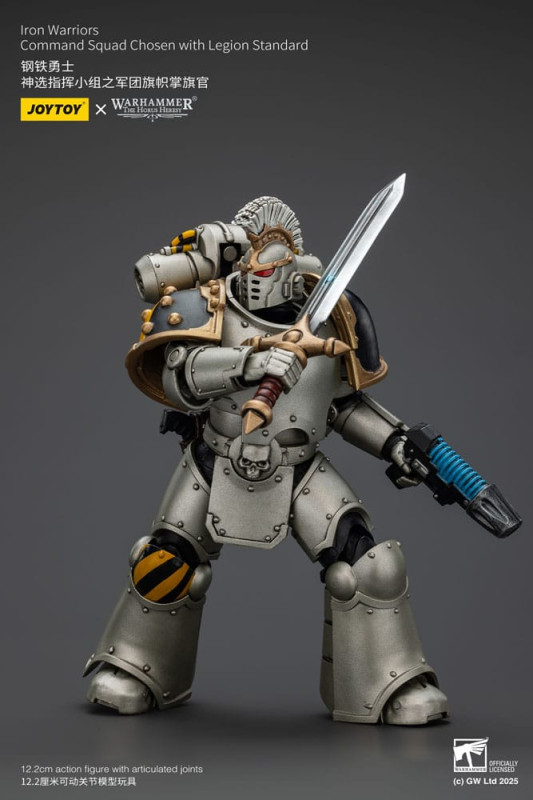 Warhammer The Horus Heresy Action Figure 1/18 lron Warriors Command Squad Chosen with Legion Standar 7