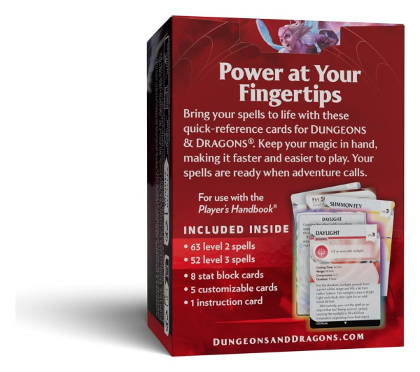 Dungeons & Dragons RPG Reference Cards: Spells (Levels 2-3) *English Version* 1