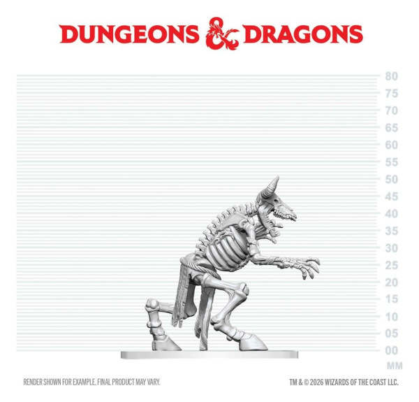 Dungeons & Dragons Nolzur's Marvelous Miniatures Unpainted Miniature Minotaur Skeleton 17 cm 4
