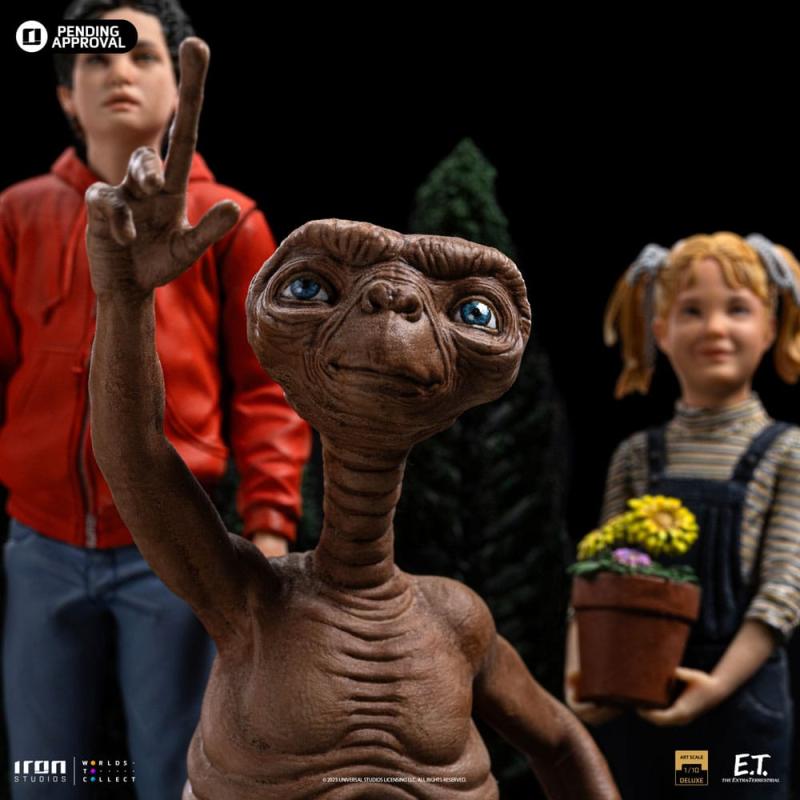 E.T.: E.T., Elliot and Gertie 1/10 Deluxe Art Scale Statue - Iron Studios