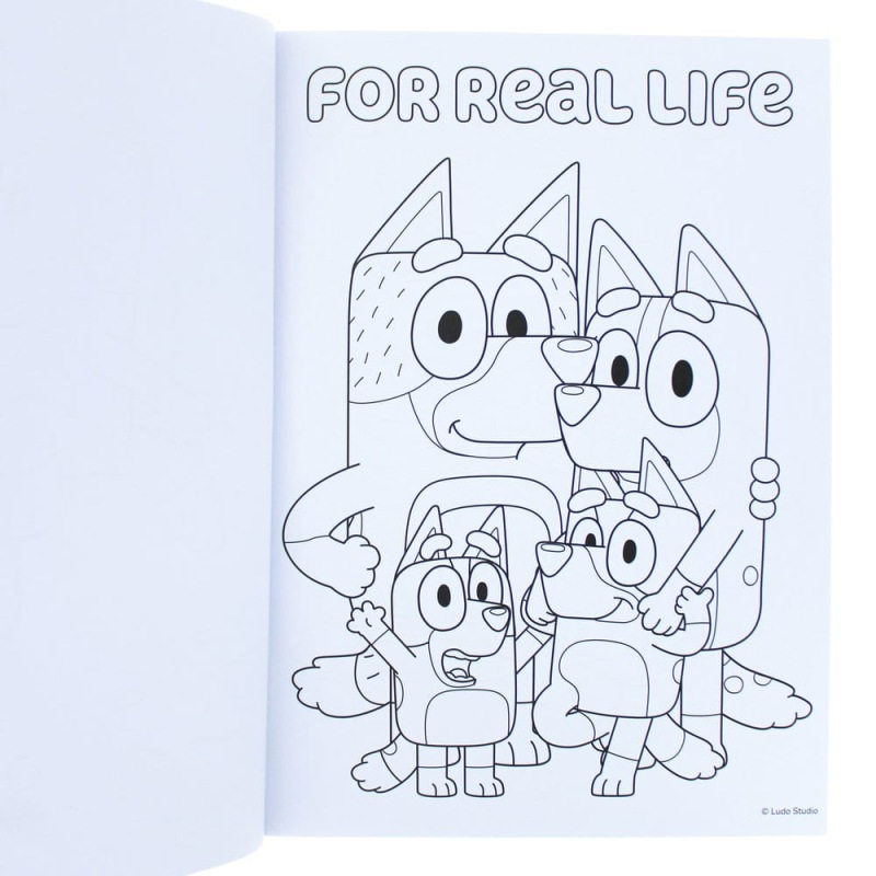 Bluey Colouring Book A4 & Sticker Set 4