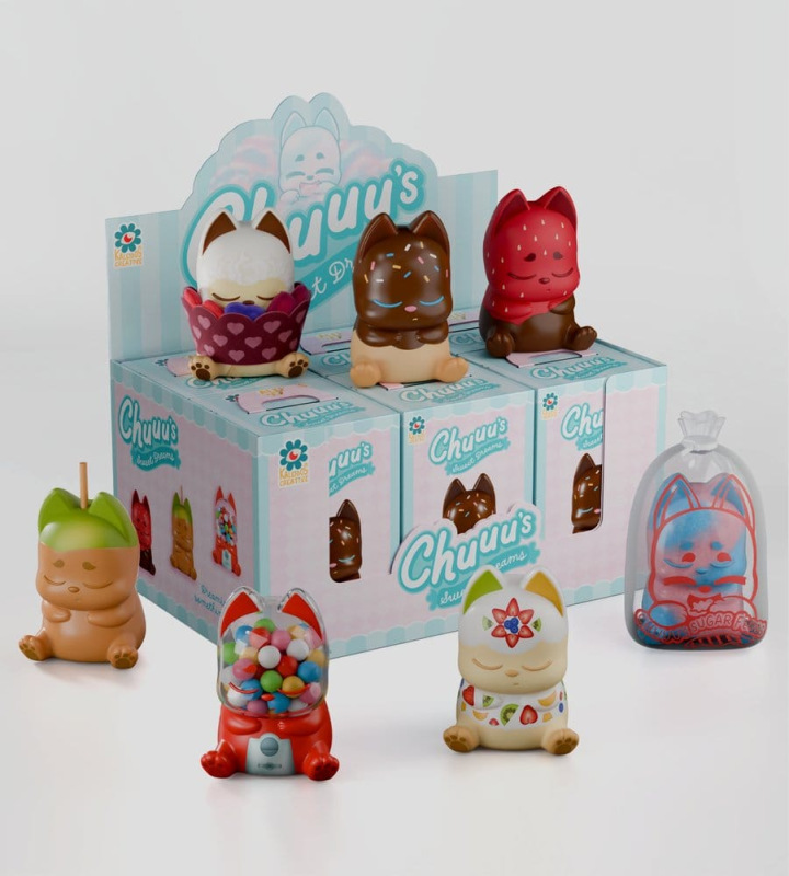 Chuuu Vinyl Mini Figures S2 Sweet Treats 11 cm Blind Box Display (6) 6