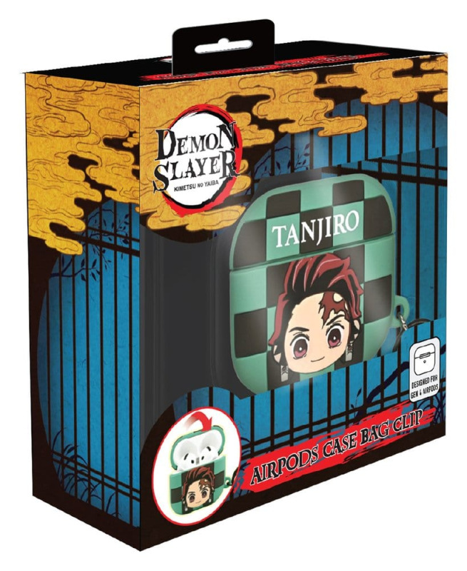 Demon Slayer 3D Foam Airpods Case Bag Clip Tanjiro Display (12) 1