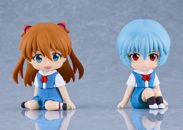 Rebuild of Evangelion Rubber Mascot Nendroid Plus Mini Figure Rei Ayanami 8 cm 1