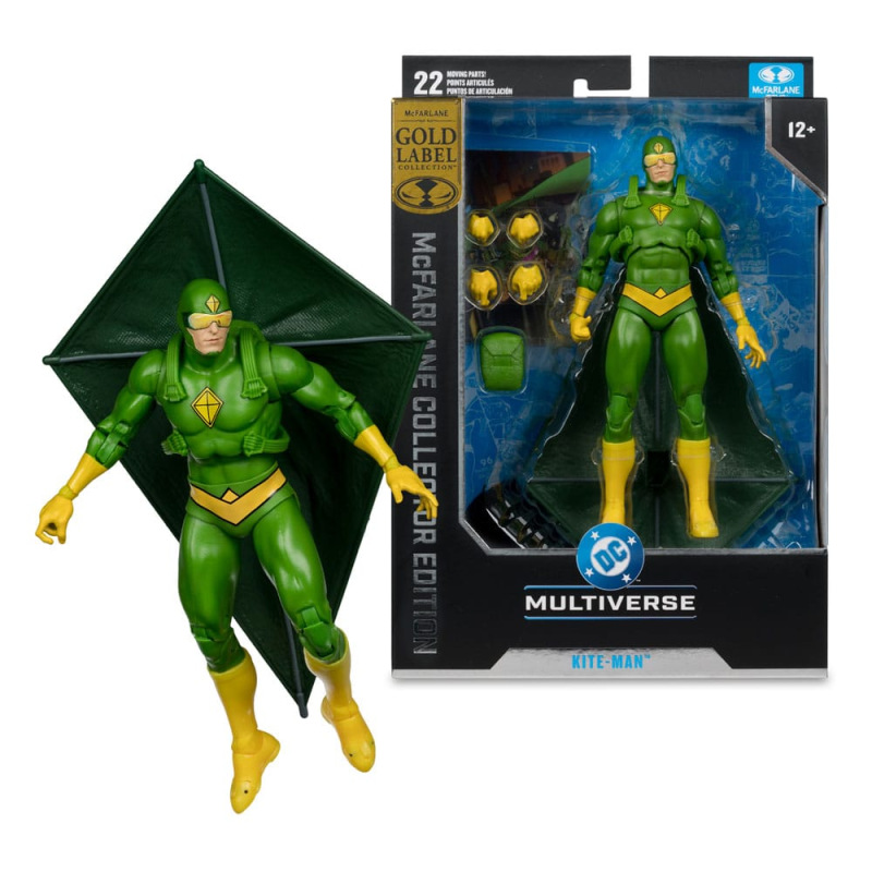 Batman Rogues DC Multiverse McFarlane Collector Edition Action Figure #43 Kite Man (Gold Label) 21 c 4