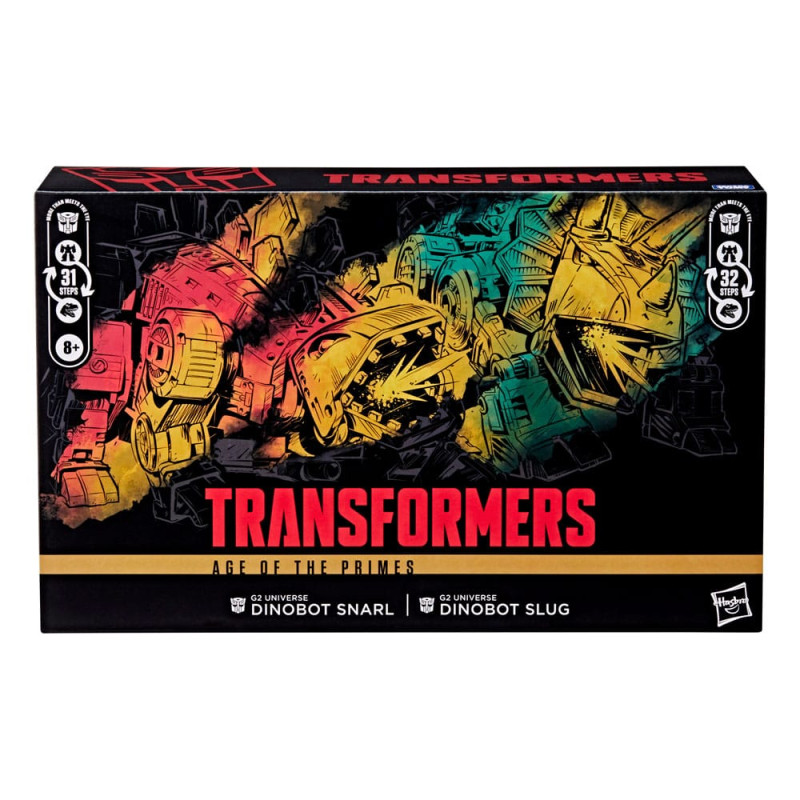 Transformers Age of the Primes Leader Class Action Figure G2 Universe Dinobots Snarl & Slug 19 cm 4
