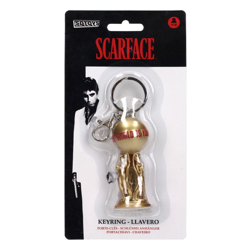 Scarface Keychain The World is Yours 2 cm 3