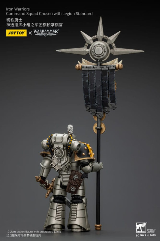 Warhammer The Horus Heresy Action Figure 1/18 lron Warriors Command Squad Chosen with Legion Standar 4