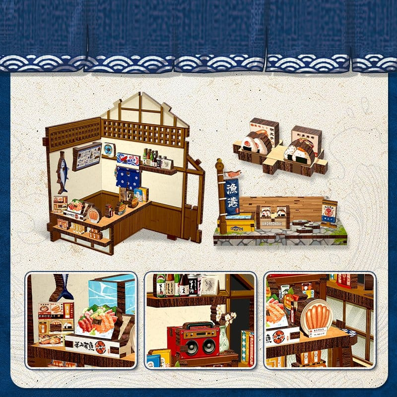 Miniature House Model Kit Fukuoka Mentaiko Kitchen 11 x 9 cm 3