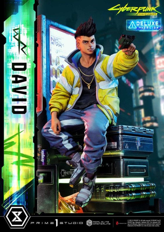 Cyberpunk: Edgerunners Real Elite Masterline Series Statue 1/4 David Deluxe Bonus Version 58 cm 12